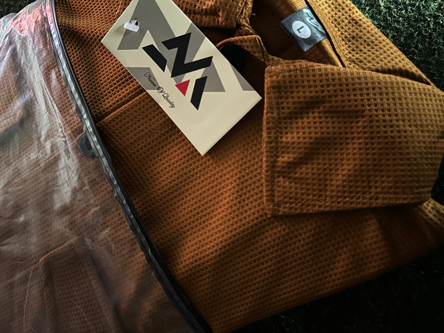 New Safari Blend Design Tracksuit Set (Button shirt+Trouser) • Bargandi Waffel O