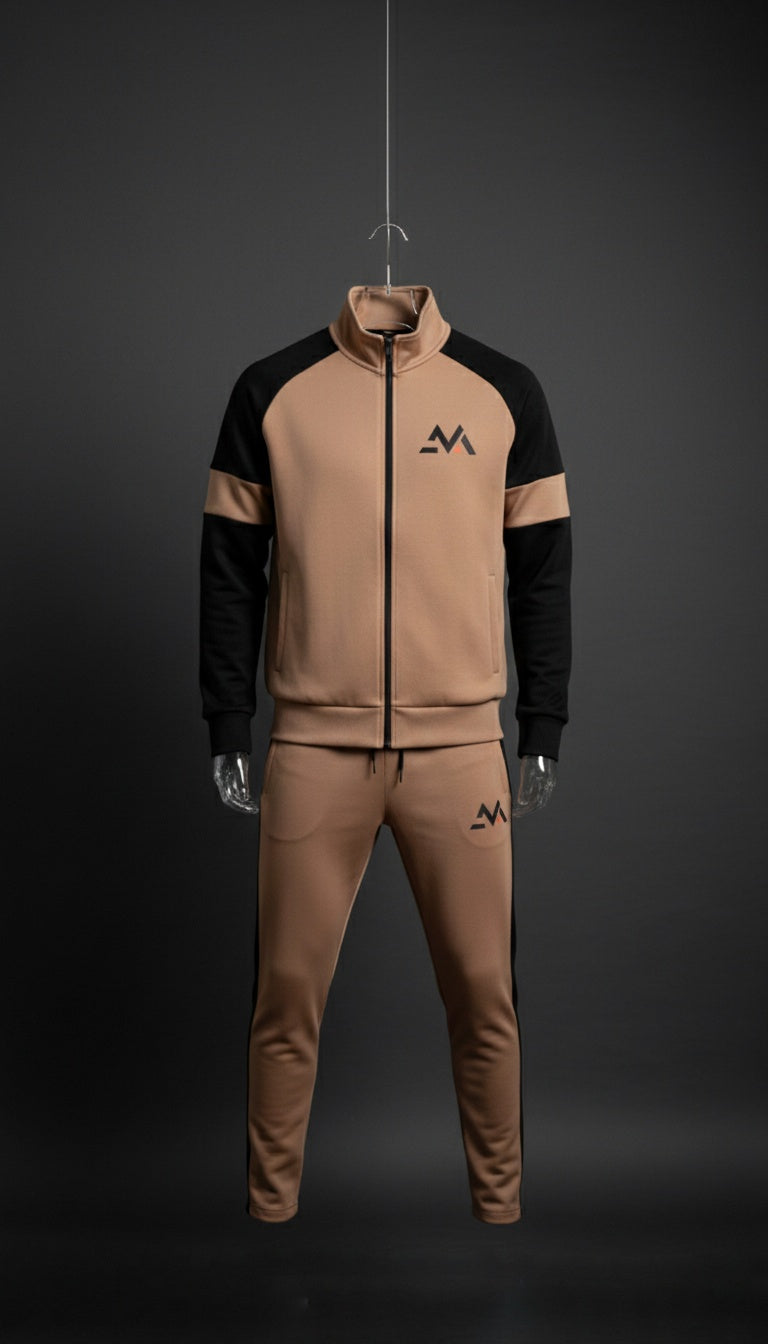 Winter Premium BROWN AND BLACK Tracksuit – Signatures Special Edition -BROWN BLACK