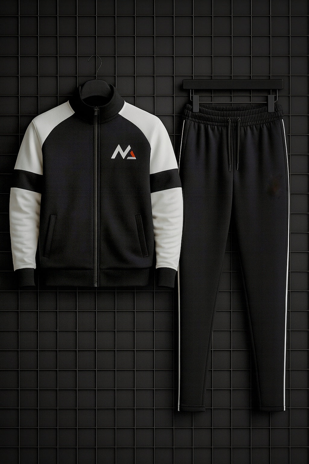 Winter Premium WHITE AND BLACK Tracksuit – Signatures Special Edition - BLACK WHITE