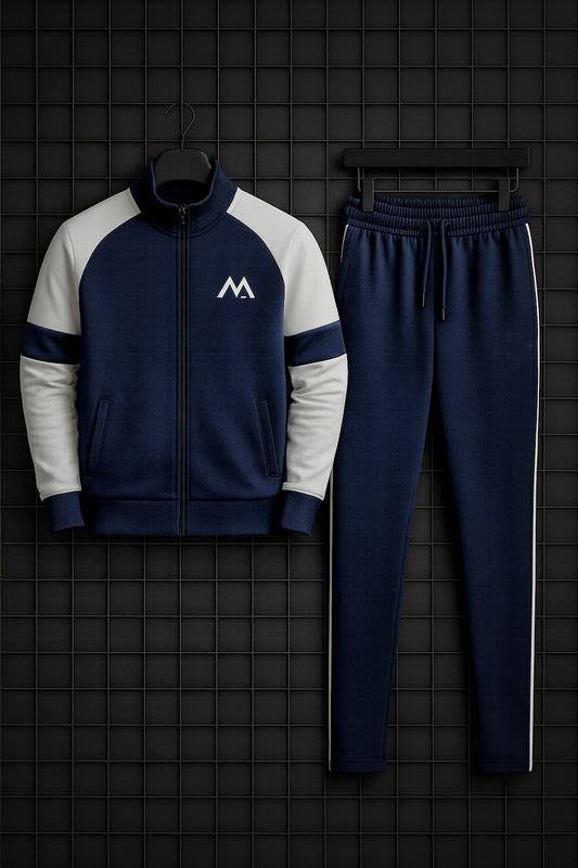 Winter Premium Blue AND WHITE Tracksuit – Signatures Special Edition - Blue White
