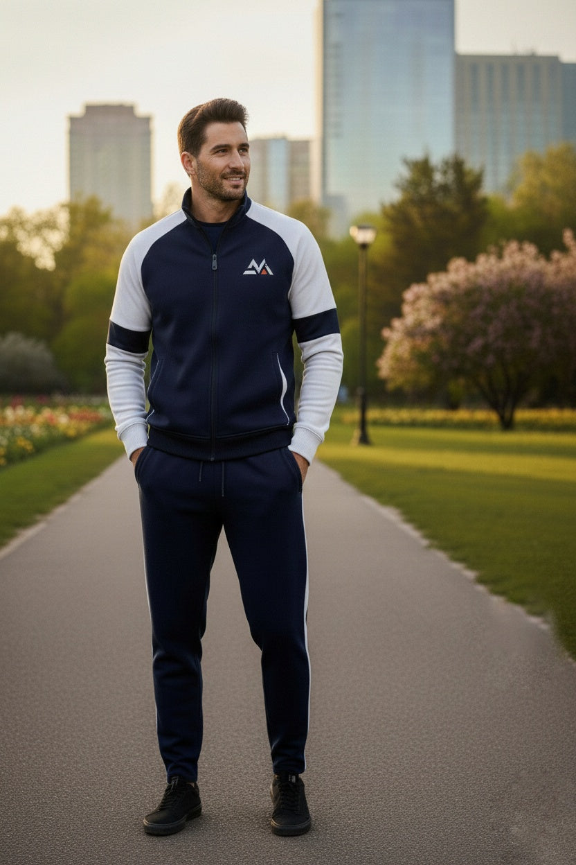 Winter Premium Blue AND WHITE Tracksuit – Signatures Special Edition - Blue White