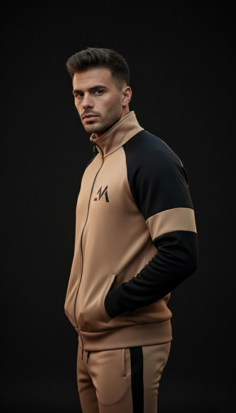 Winter Premium BROWN AND BLACK Tracksuit – Signatures Special Edition -BROWN BLACK