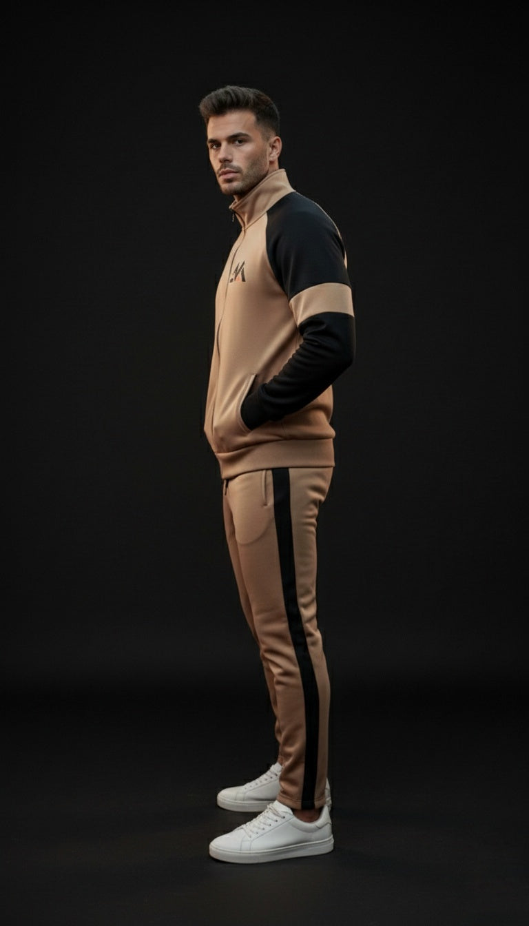Winter Premium BROWN AND BLACK Tracksuit – Signatures Special Edition -BROWN BLACK
