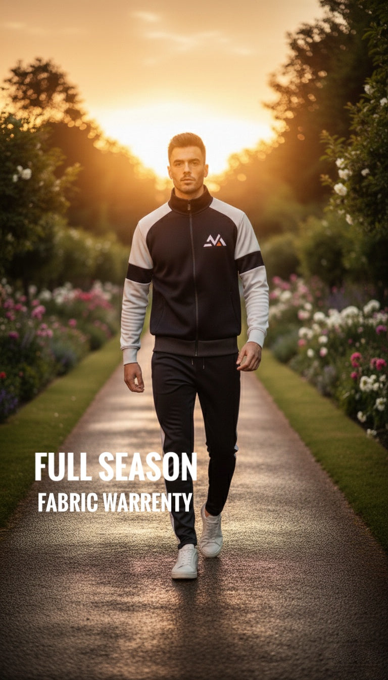 Winter Premium WHITE AND BLACK Tracksuit – Signatures Special Edition - BLACK WHITE