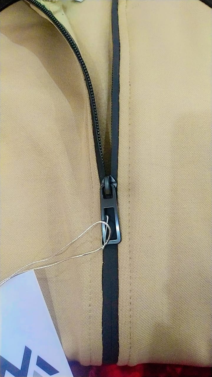 Winter Premium BROWN AND BLACK Tracksuit with free T-shirt -Special Edition -BEIGE BLACK