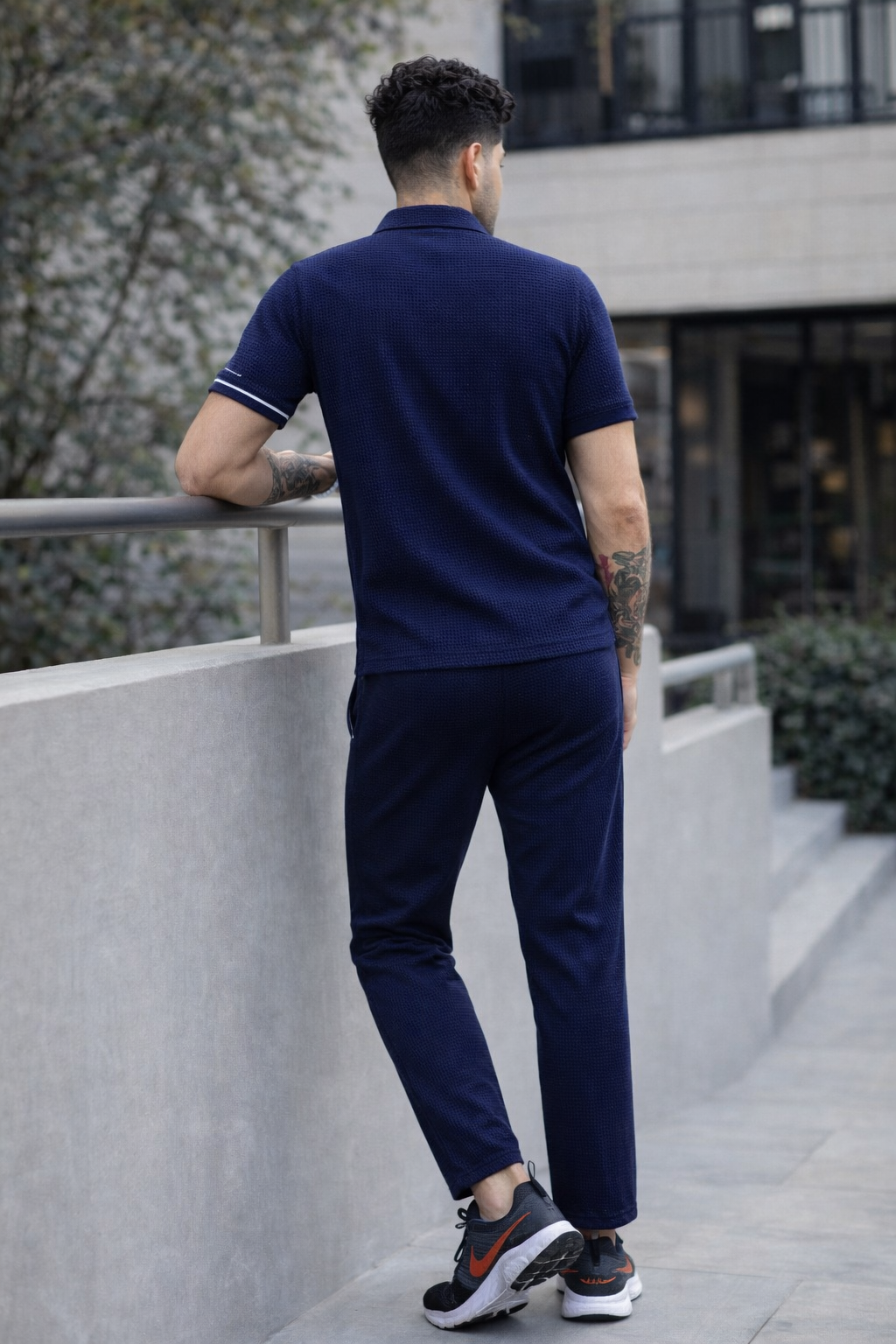 Buy One Get One Free Safari Tracksuit Set (Shirt+Trouser) • 1 BLUE -1 Random
