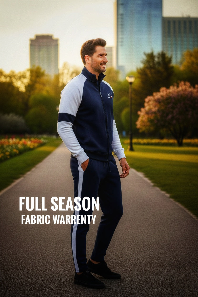 Winter Premium Blue AND WHITE Tracksuit – Signatures Special Edition - Blue White