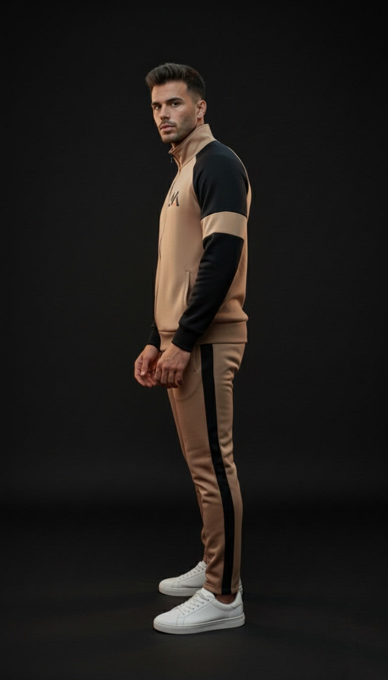 Winter Premium BROWN AND BLACK Tracksuit – Signatures Special Edition -BROWN BLACK