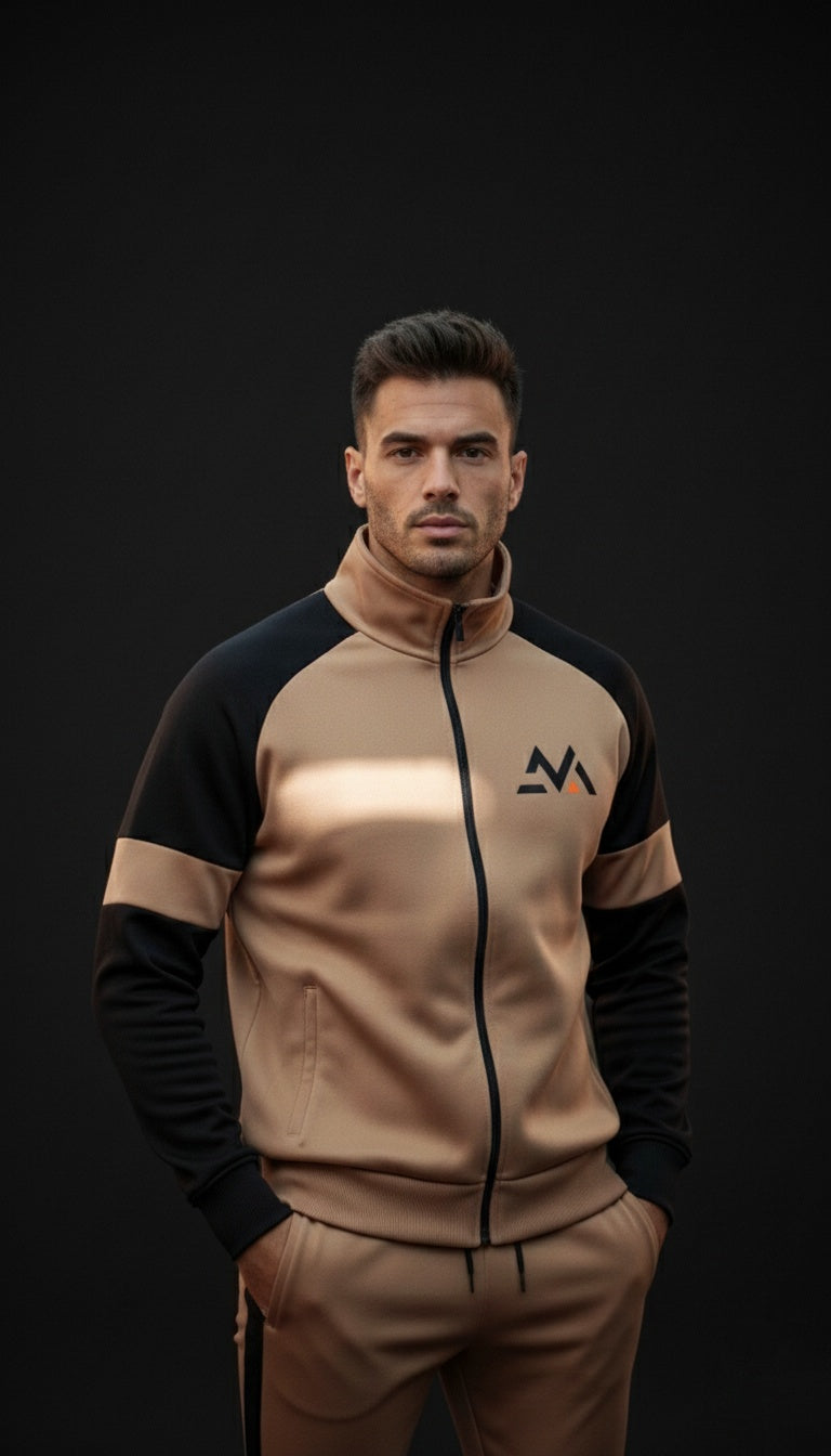Winter Premium BROWN AND BLACK Tracksuit – Signatures Special Edition -BROWN BLACK