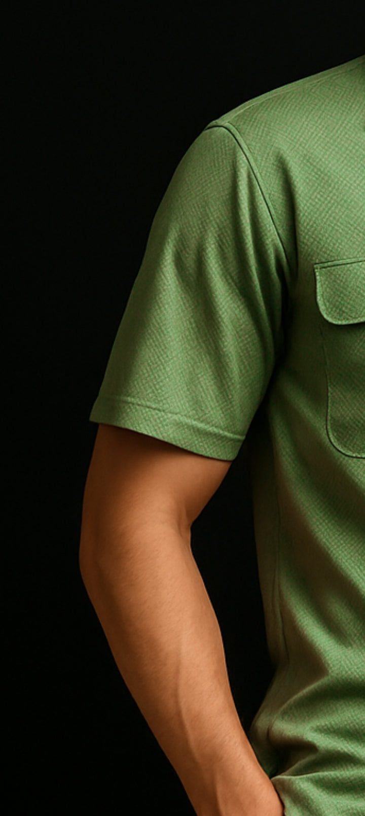 New Safari Waffle Honeycomb Design Tracksuit Set (Button shirt+Trouser) : Zinc