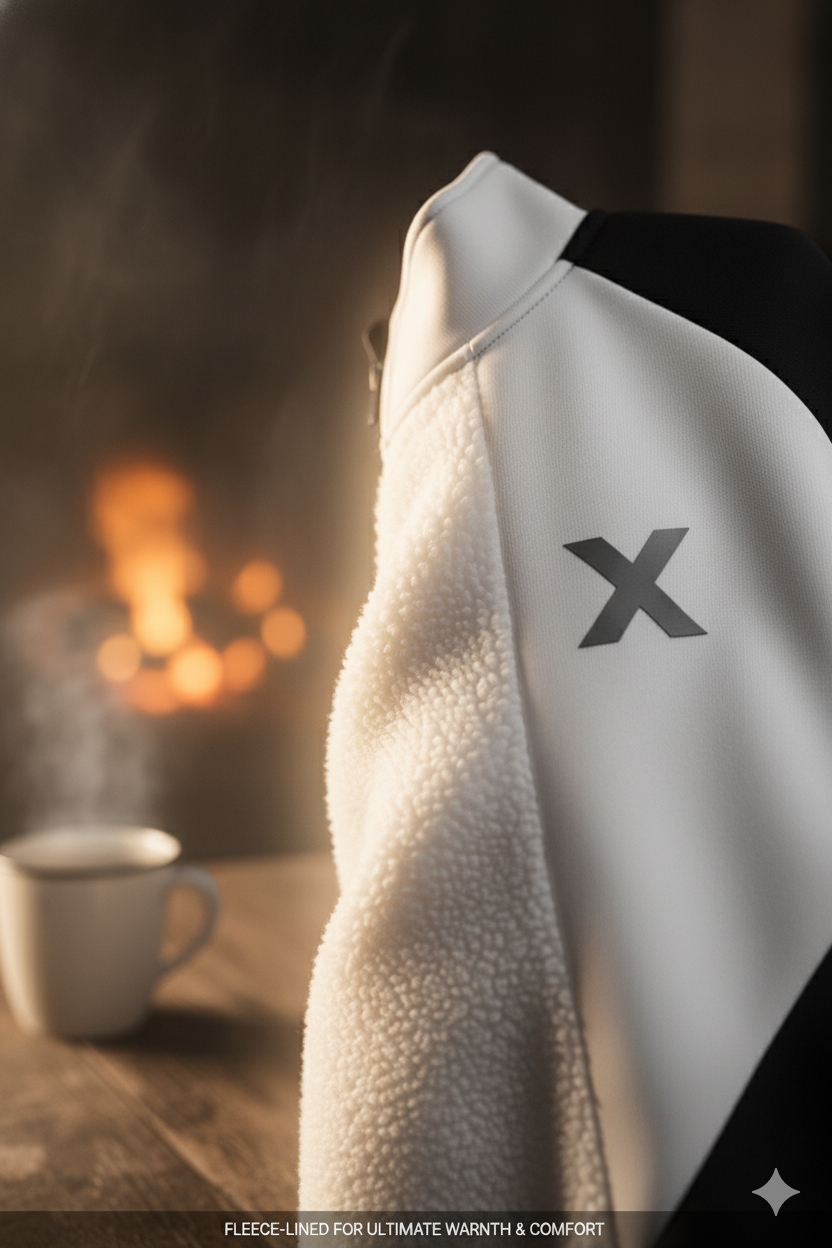 Winter Premium white & Black Tracksuit – Signature “X” Edition White-black