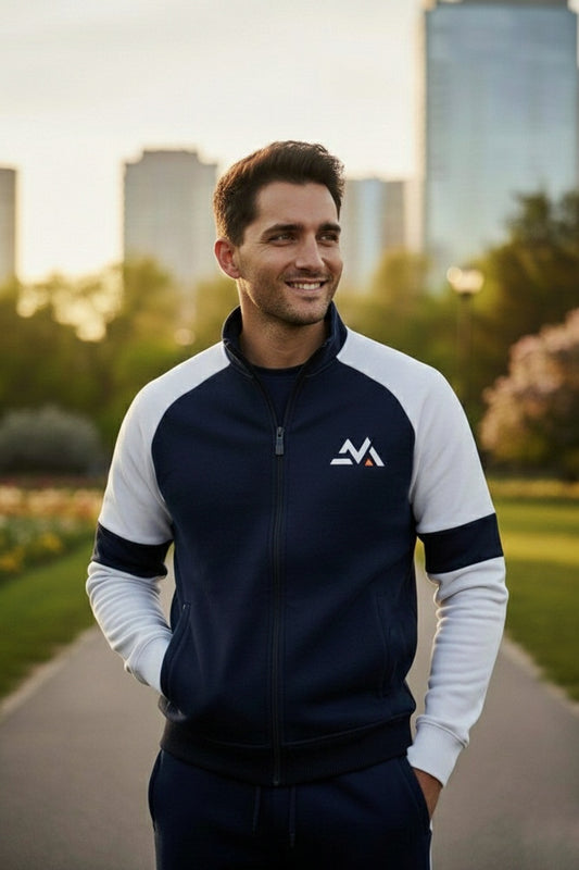 Winter Premium Blue AND WHITE Tracksuit – Signatures Special Edition - Blue White