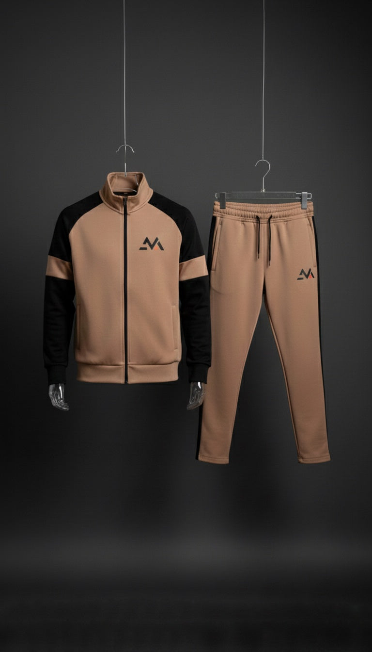 Winter Premium BROWN AND BLACK Tracksuit – Signatures Special Edition -BROWN BLACK