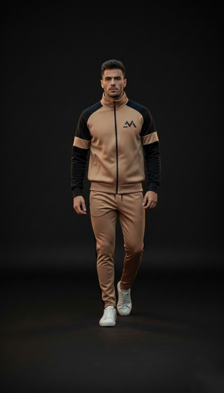 Winter Premium BROWN AND BLACK Tracksuit – Signatures Special Edition -BROWN BLACK