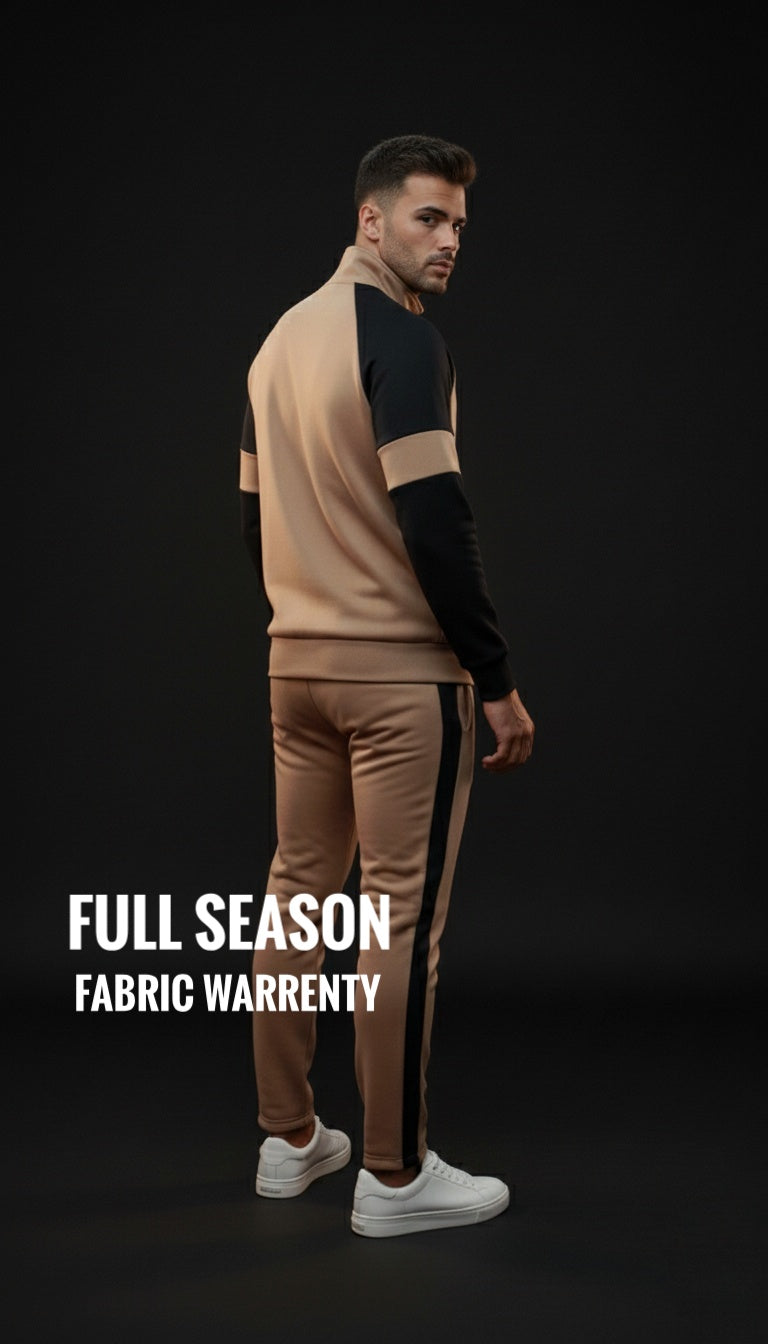 Winter Premium BROWN AND BLACK Tracksuit – Signatures Special Edition -BROWN BLACK