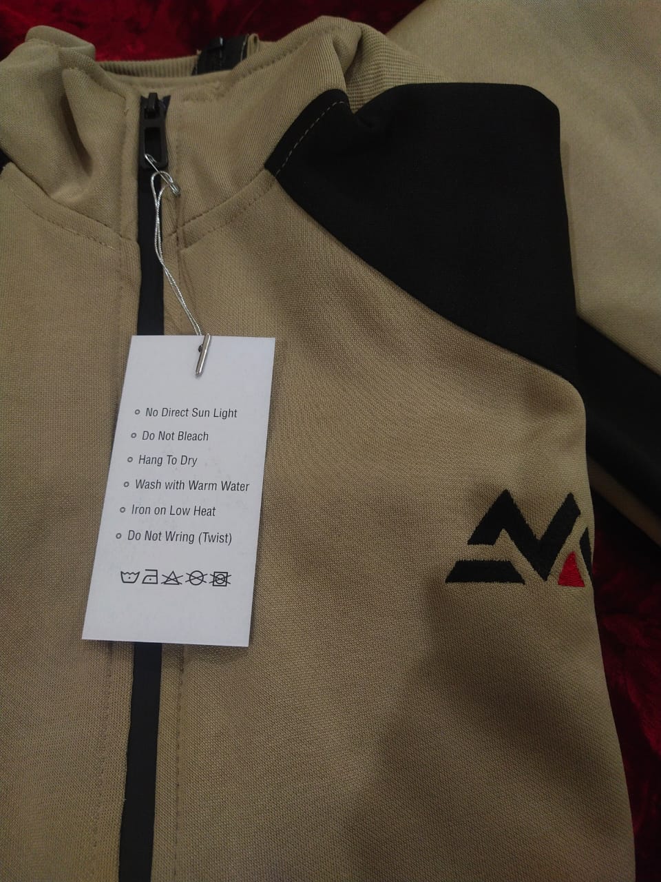Winter Premium BROWN AND BLACK Tracksuit with free T-shirt -Special Edition -BEIGE BLACK