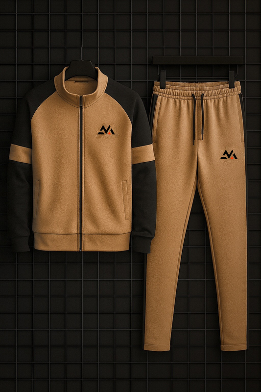 Winter Premium BROWN AND BLACK Tracksuit – Signatures Special Edition -BROWN BLACK